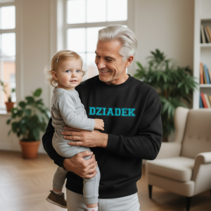 personalizowana bluza dziadek since z imionami wnuków zamszowy flock (kopia)