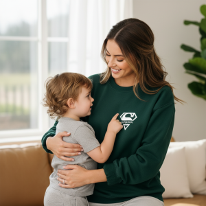 personalizowana bluza z napisem mama z imionami dzieci zamszowy flock (kopia)