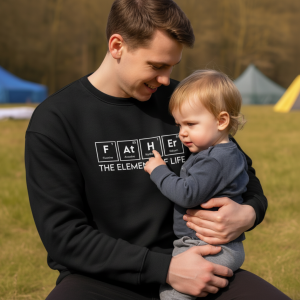 personalizowana bluza z napisem father z imionami dzieci zamszowy flock (kopia)